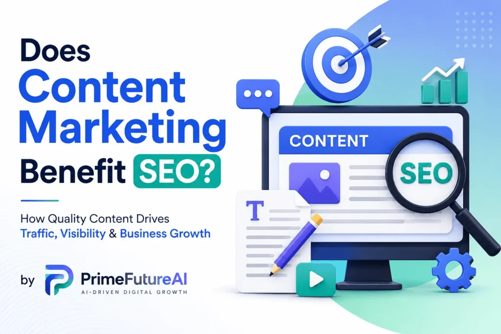 Does Content Marketing Benefit SEO? – SEO and content marketing strategies by PrimeFutureAI.
